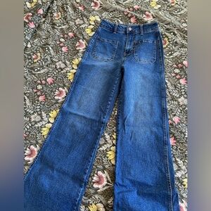 wide leg Blue Women's Jeans
